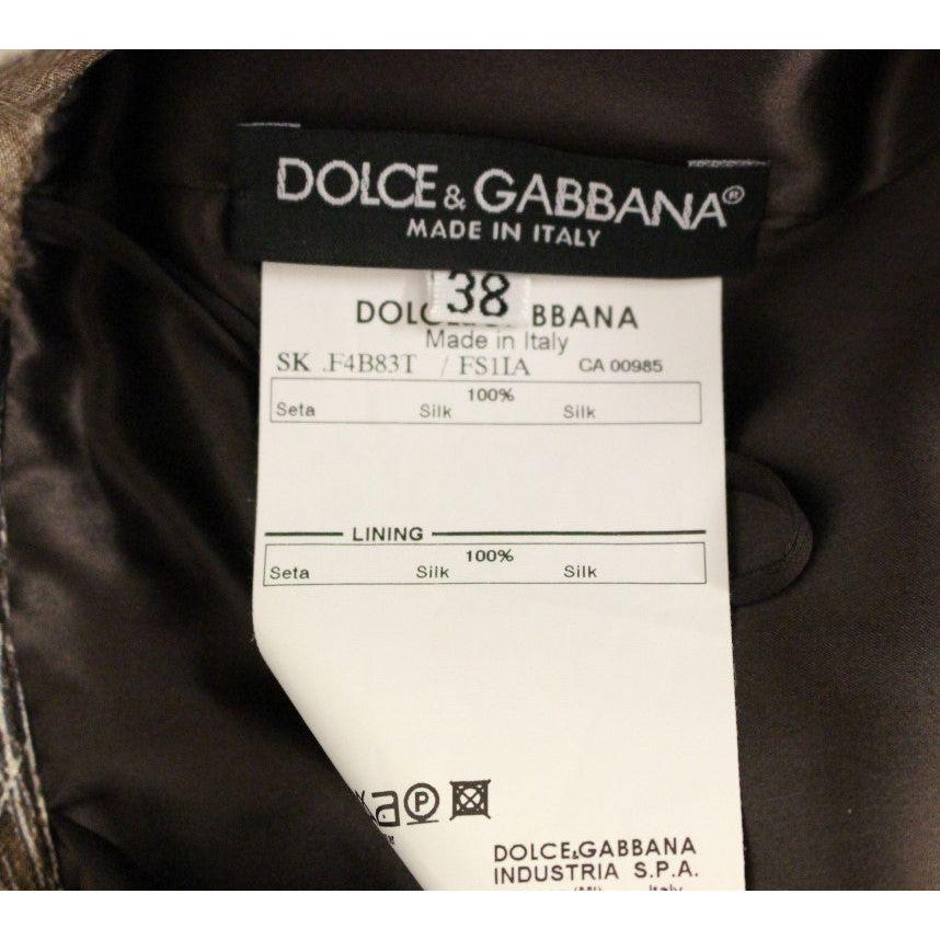 Dolce & Gabbana Elegant Floral Silk Full Skirt Dolce & Gabbana