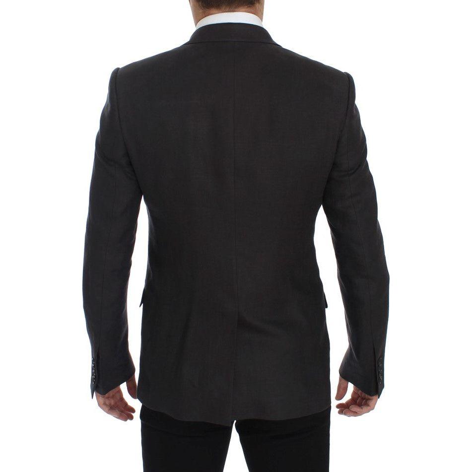 سترة وسترة أنيقة رمادية اللون من دولتشي آند غابانا بقصّة Slim Fit