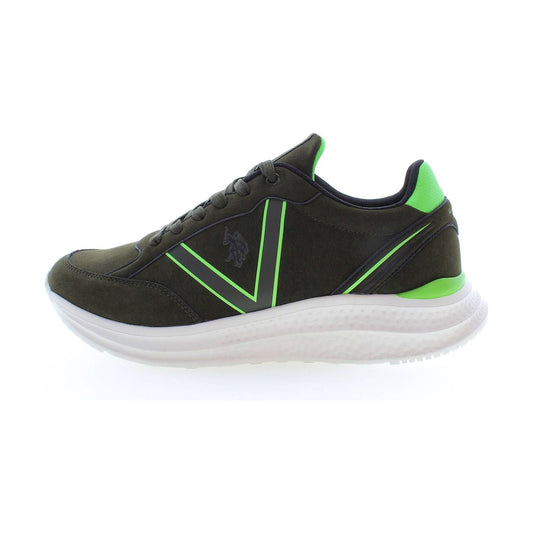 U.S. POLO ASSN. Green Polyester Men Sneaker U.S. POLO ASSN.