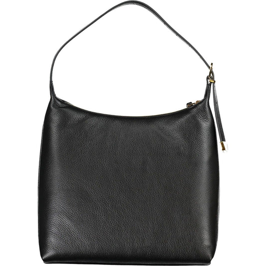 Coccinelle Elegant Black Leather Shoulder Bag Coccinelle