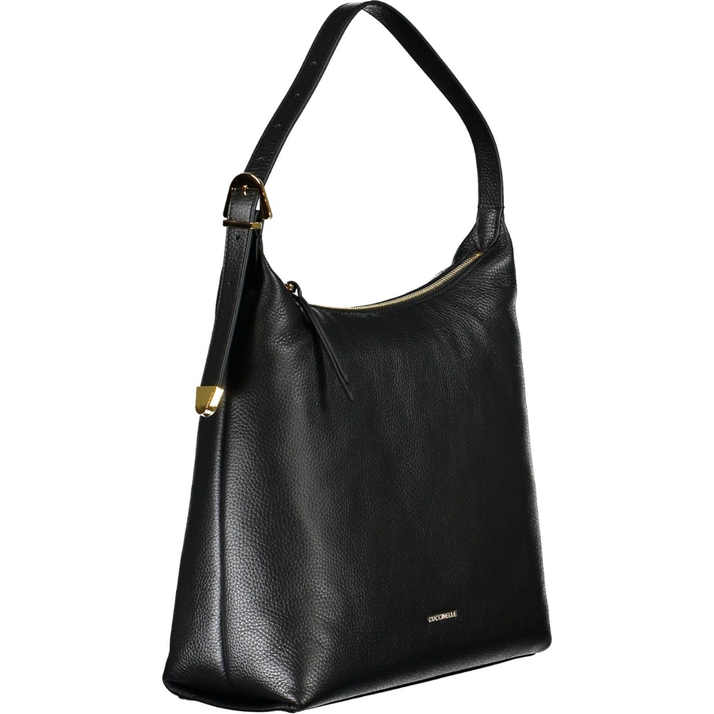 Coccinelle Elegant Black Leather Shoulder Bag Coccinelle