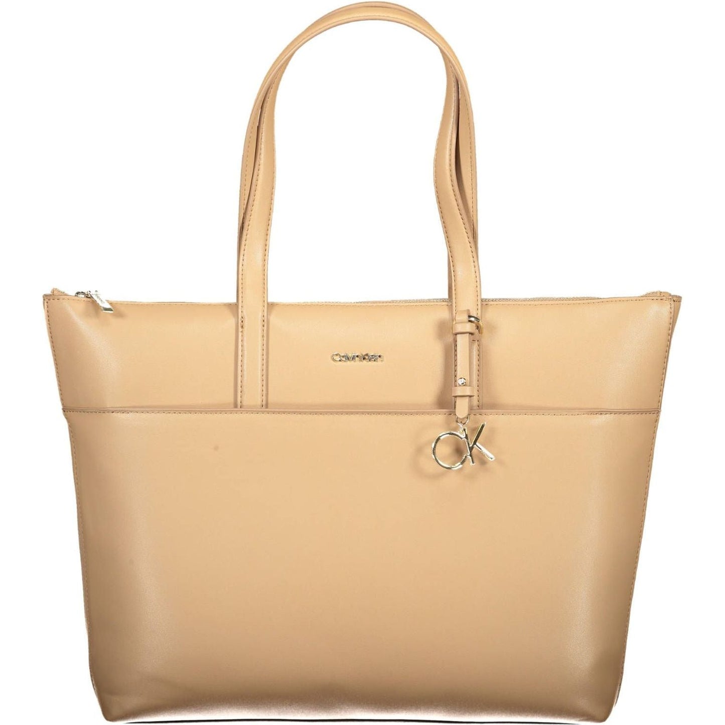 Calvin Klein Beige Polyester Women Handbag Calvin Klein