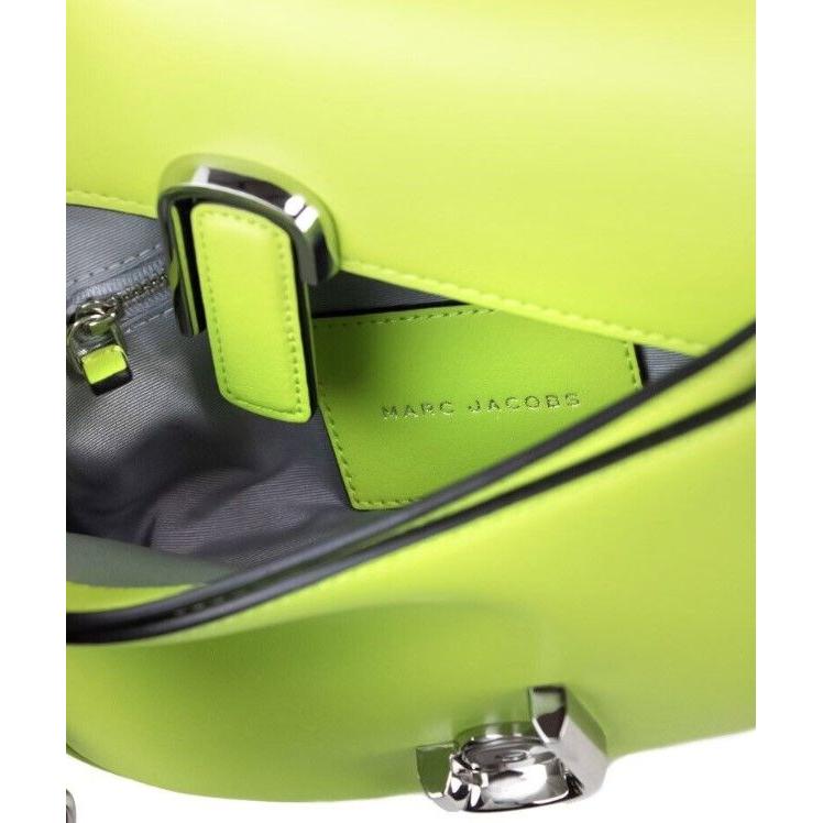 Marc Jacobs The J Marc Green Glow Smooth Leather Shoulder Crossbody Handbag Marc Jacobs