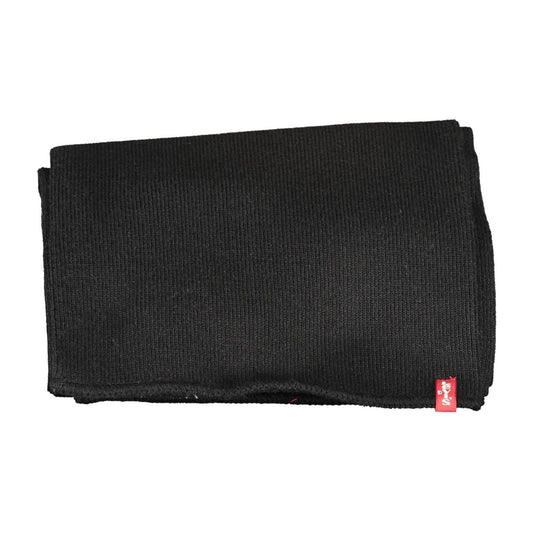 Levi's Black Acrylic Men Scarf Levi's