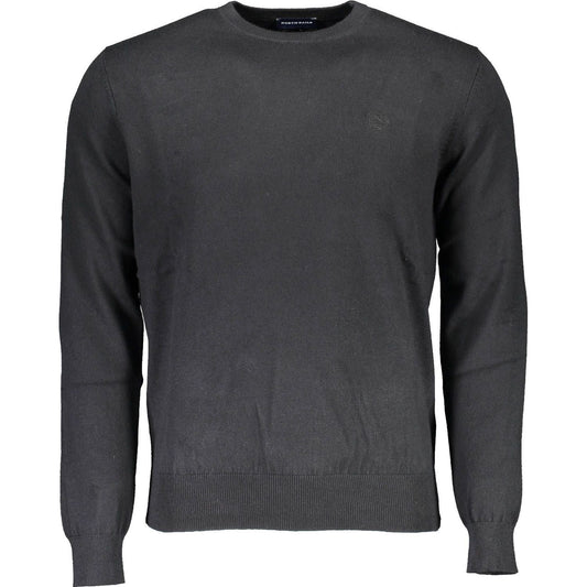 North Sails Black Cotton Men Sweater North Sails