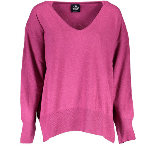 North Sails Purple Wool Women Sweater North Sails