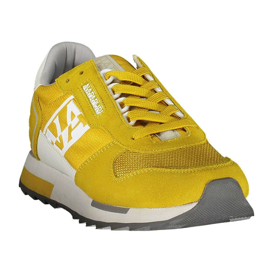 Napapijri Yellow Polyester Men Sneaker Napapijri