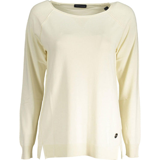 North Sails White Viscose Women Sweater North Sails