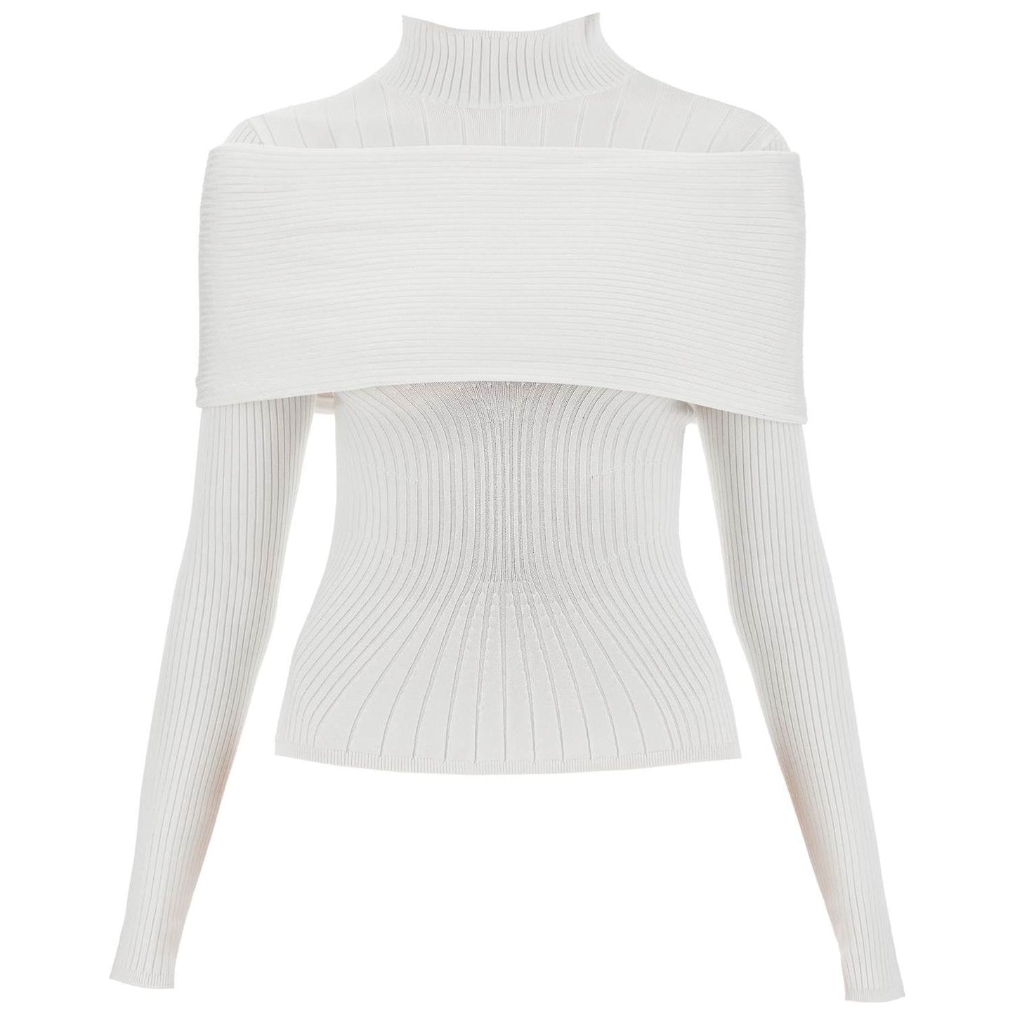 Mugler long-sleeved top with off- Topwear Mugler