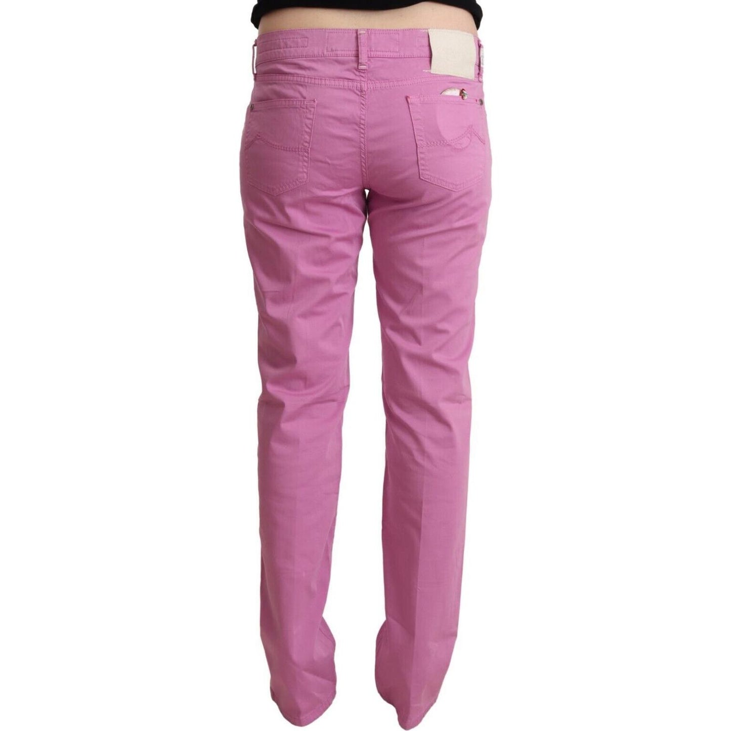 Jacob Cohen Elegant Tapered Pink Denim Jeans Jacob Cohen