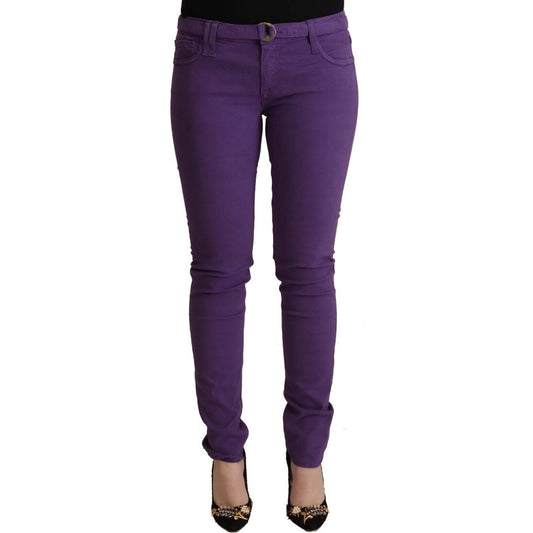 CYCLE Chic Purple Low Waist Skinny Jeans CYCLE