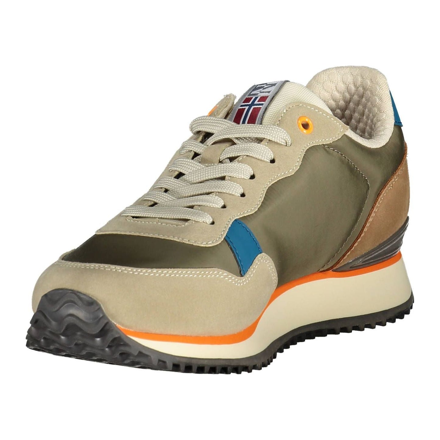 Napapijri Beige Polyester Men Sneaker Napapijri