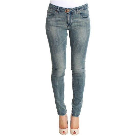 PLEIN SUD Chic Slim Skinny Blue Wash Denim PLEIN SUD