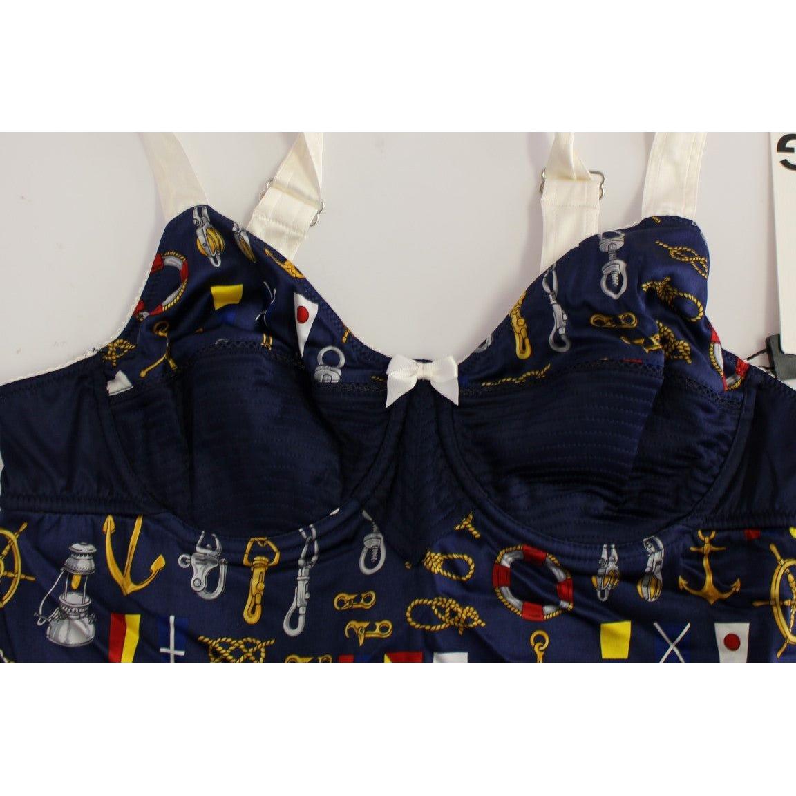 توب دولتشي آند غابانا أزرق بنقشة البحارة