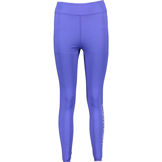 Calvin Klein Blue Polyester Women Legging Calvin Klein