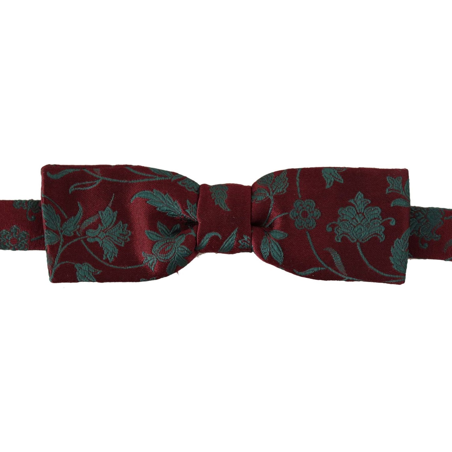 Dolce & Gabbana Elegant Maroon Patterned Bow Tie Dolce & Gabbana