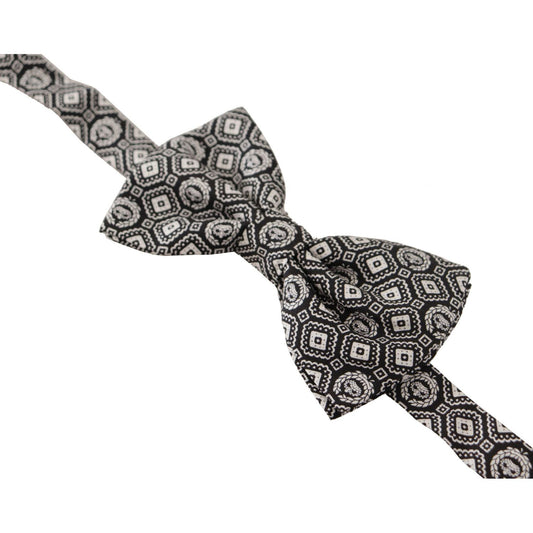 Dolce & Gabbana Elegant Silk Black Bow Tie Dolce & Gabbana