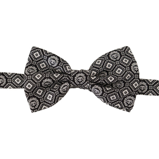 Dolce & Gabbana Elegant Silk Black Bow Tie Dolce & Gabbana