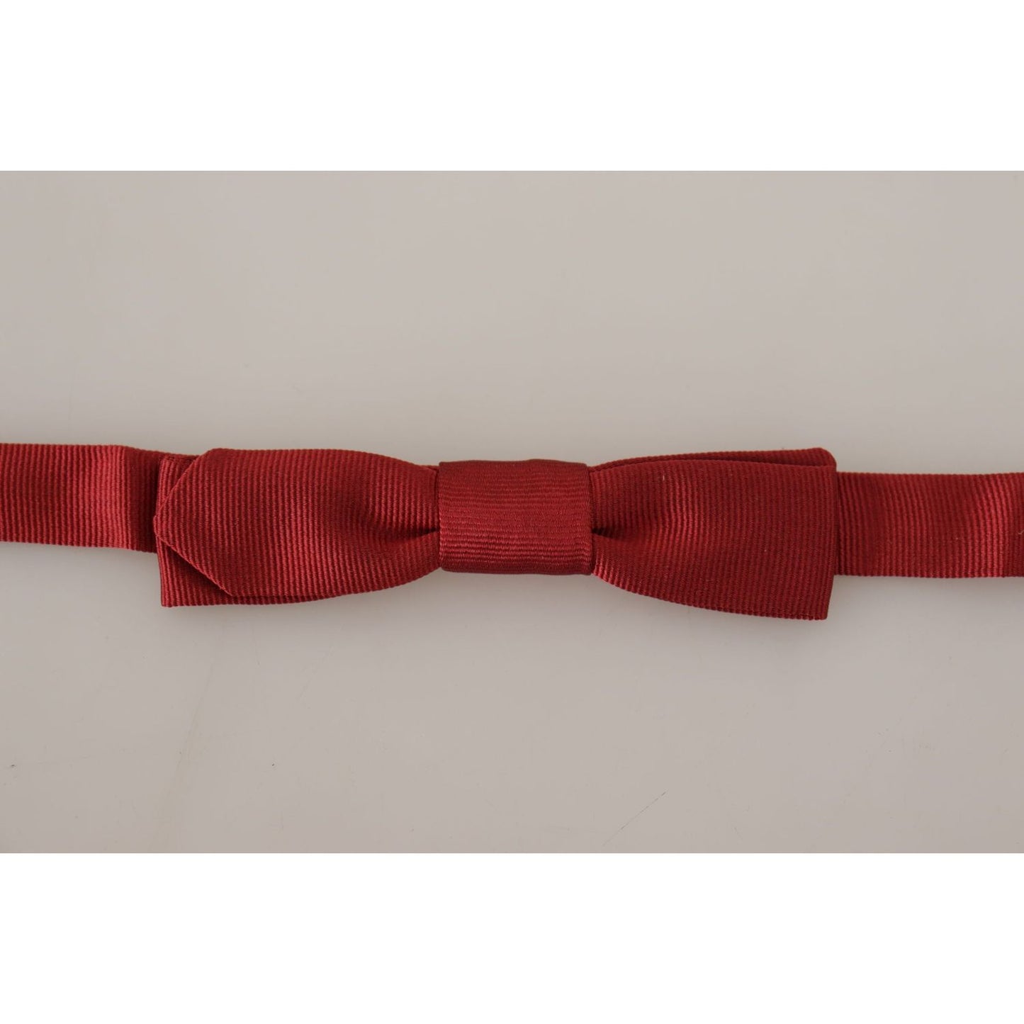 Dolce & Gabbana Elegant Red Silk Bow Tie Dolce & Gabbana