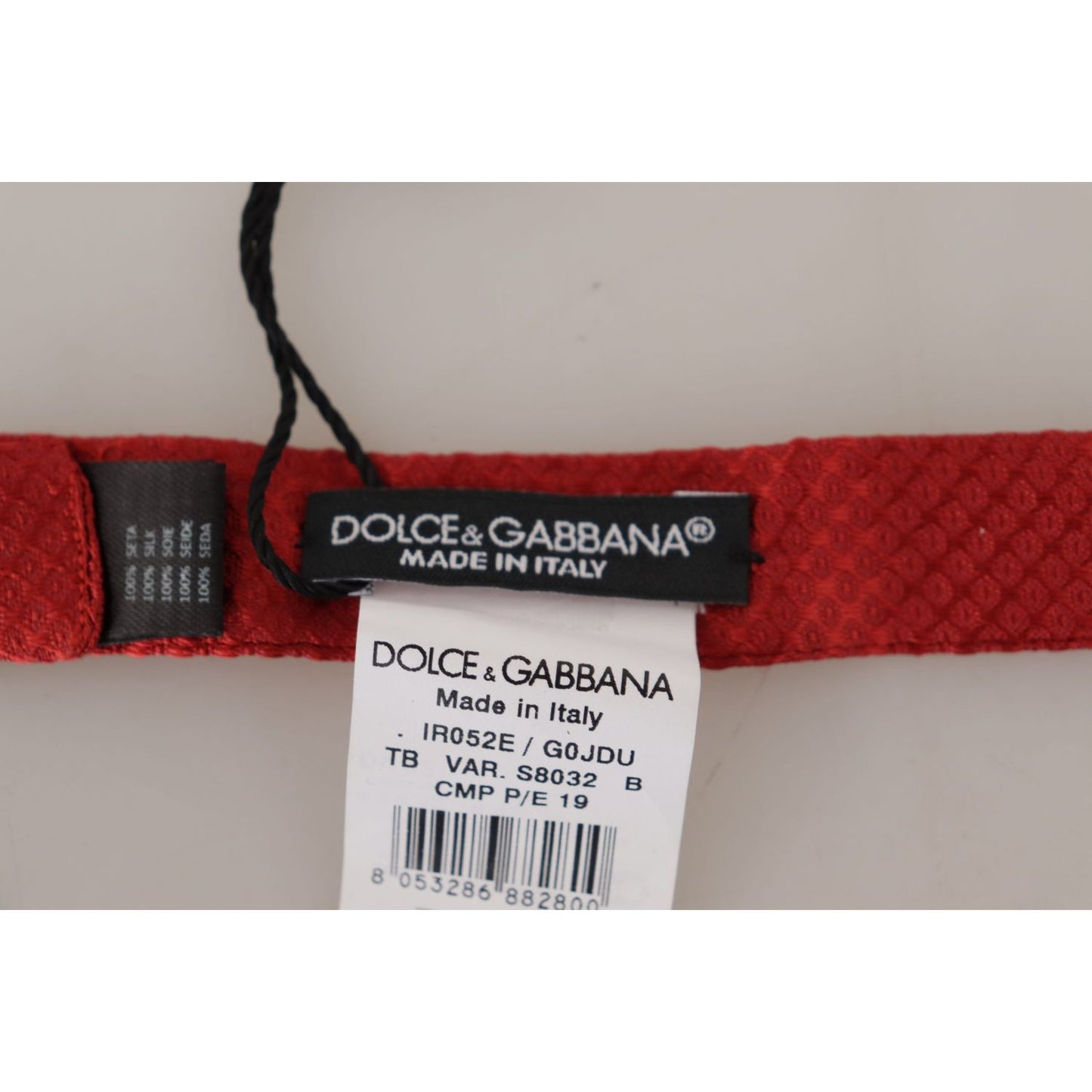 Dolce & Gabbana Elegant Red Silk Bow Tie Dolce & Gabbana