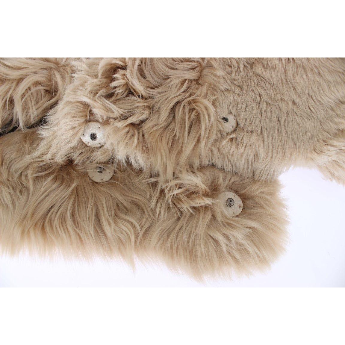 Dolce & Gabbana Beige Alpaca Collar Scarf