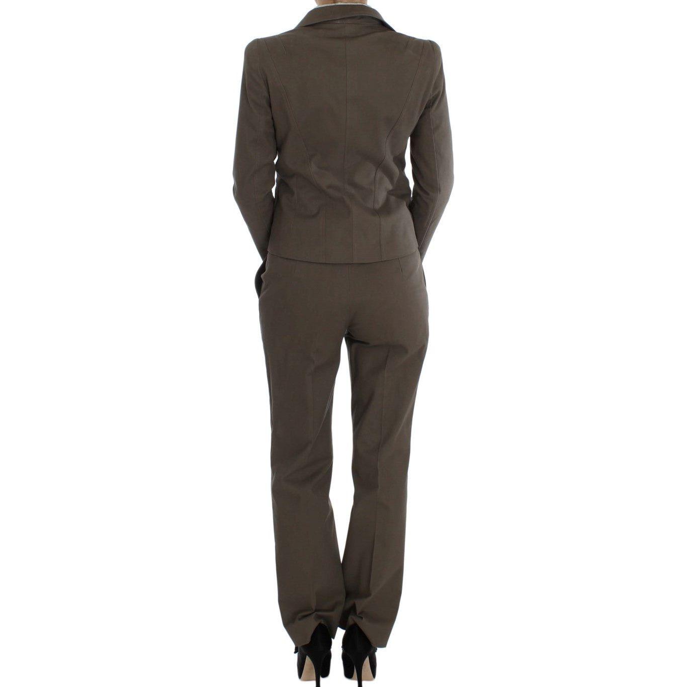 BENCIVENGA Beige Wool-Cotton Suit Set Chic Elegance BENCIVENGA