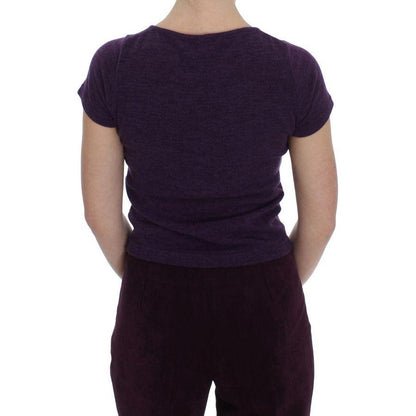 BENCIVENGA Purple Wool Suit T-Shirt Set BENCIVENGA