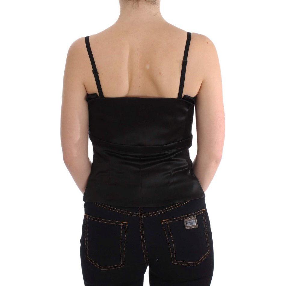 Exte Black Tank Party Evening Top Blouse Exte