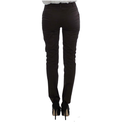 Exte Brown Stretch Two Button Suit