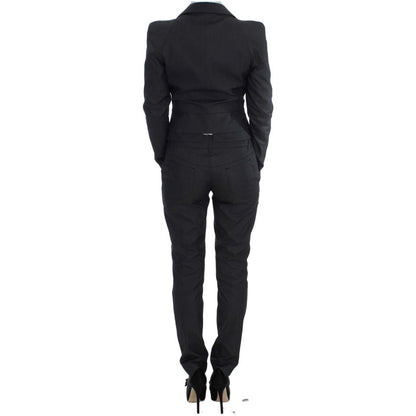 Exte Gray One Button Two Piece Suit