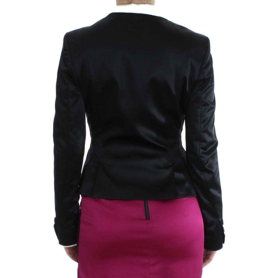 Exte Black Pink Stretch Blazer Jacket Exte