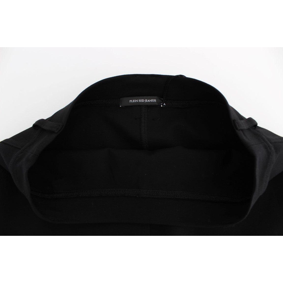 PLEIN SUD Black Straight Pencil Skirt