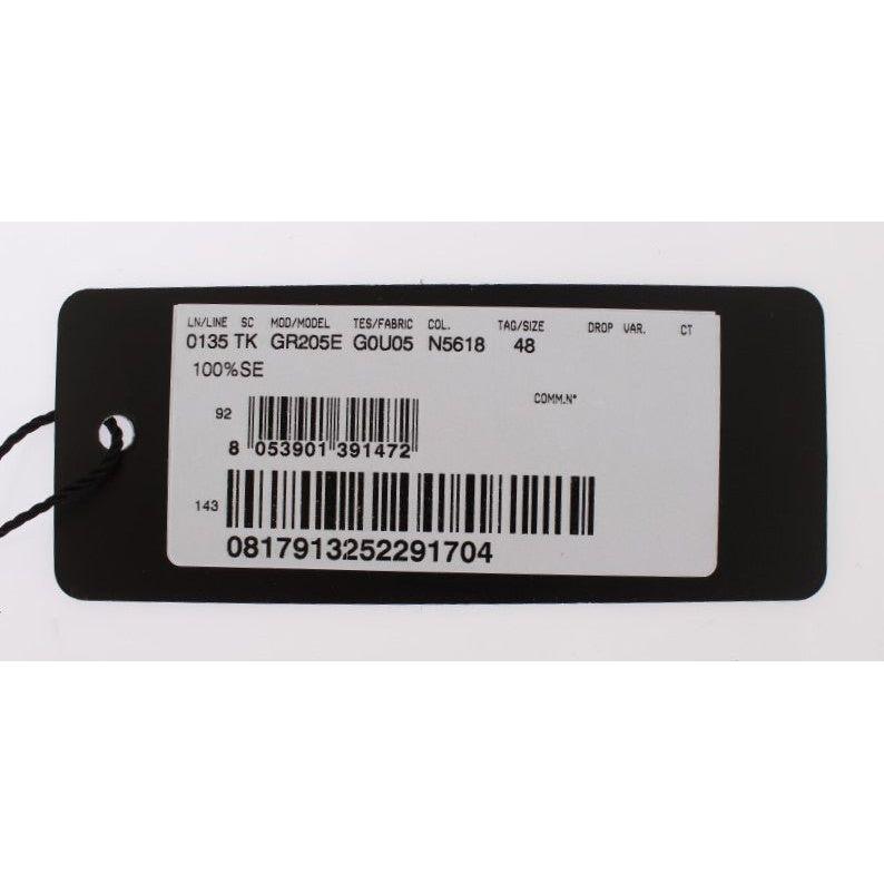 دولتشي آند غابانا حزام من الحرير الفضي الأنيق