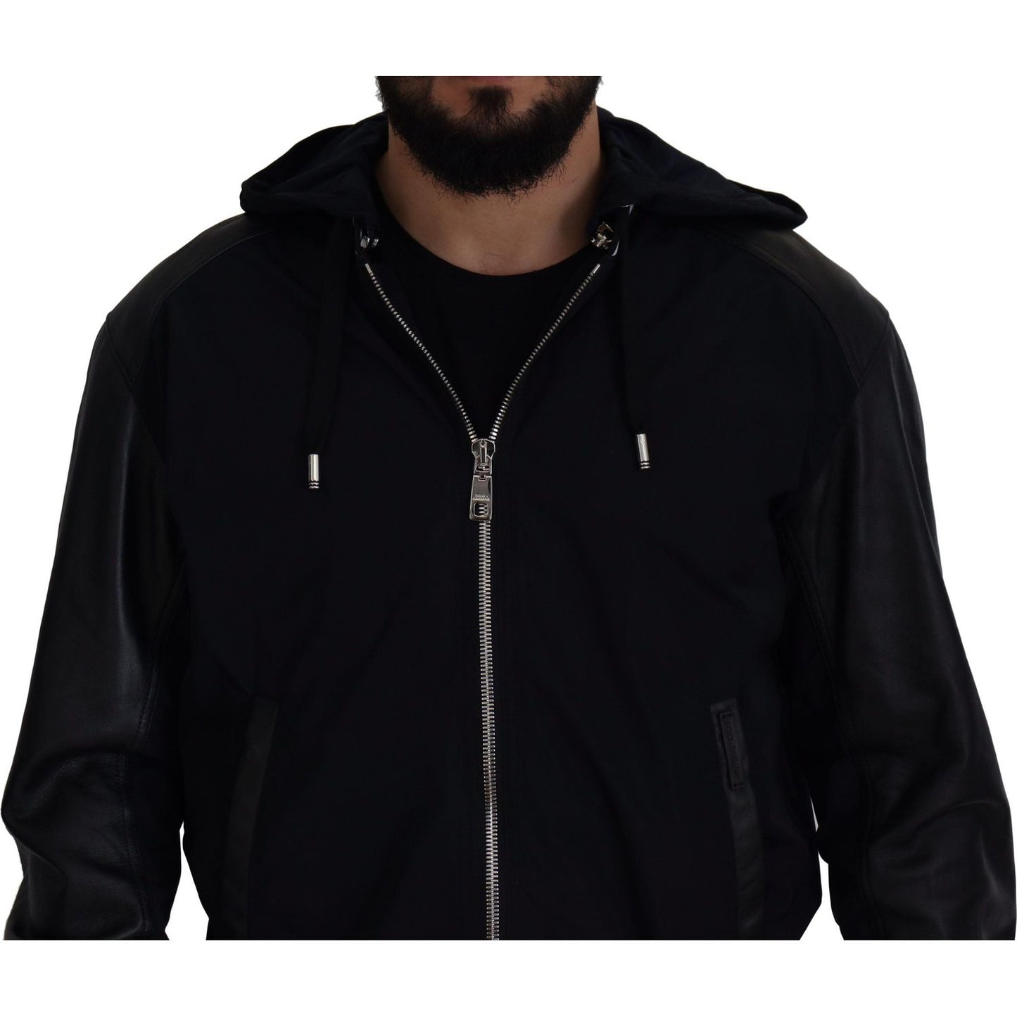 Dolce & Gabbana Elegant Black Bomber Blouson Jacket Dolce & Gabbana