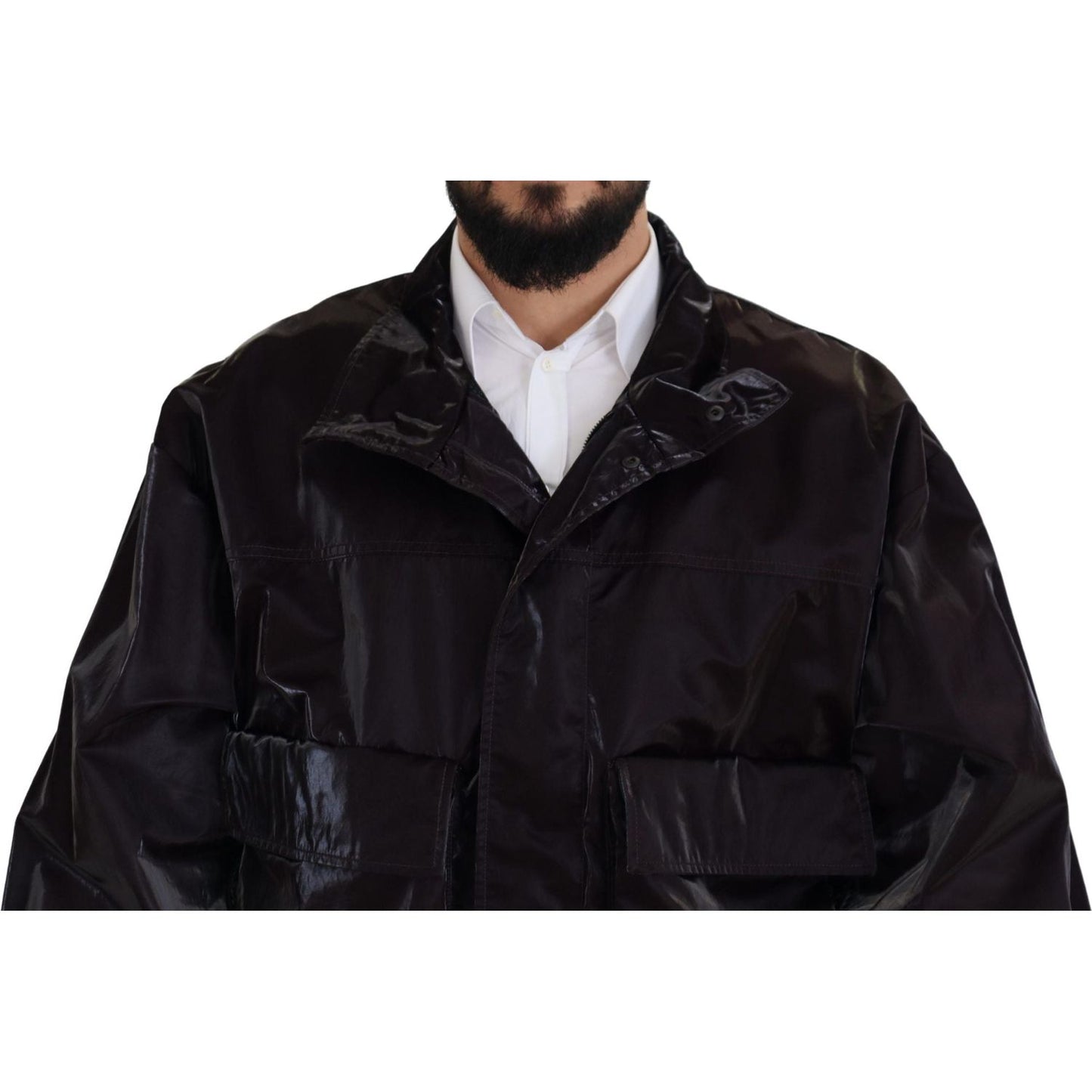 Dolce & Gabbana Elegant Bordeaux Collared Jacket Dolce & Gabbana