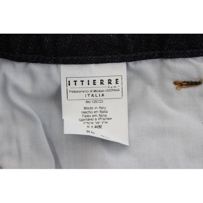 Costume National Blue Cotton Slim Fit Bootcut Jeans