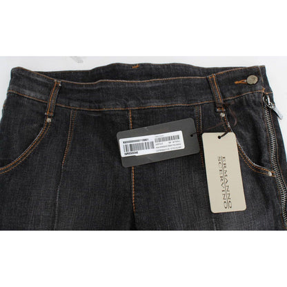 Ermanno Scervino Gray Cotton Slim Fit Denim Jeans