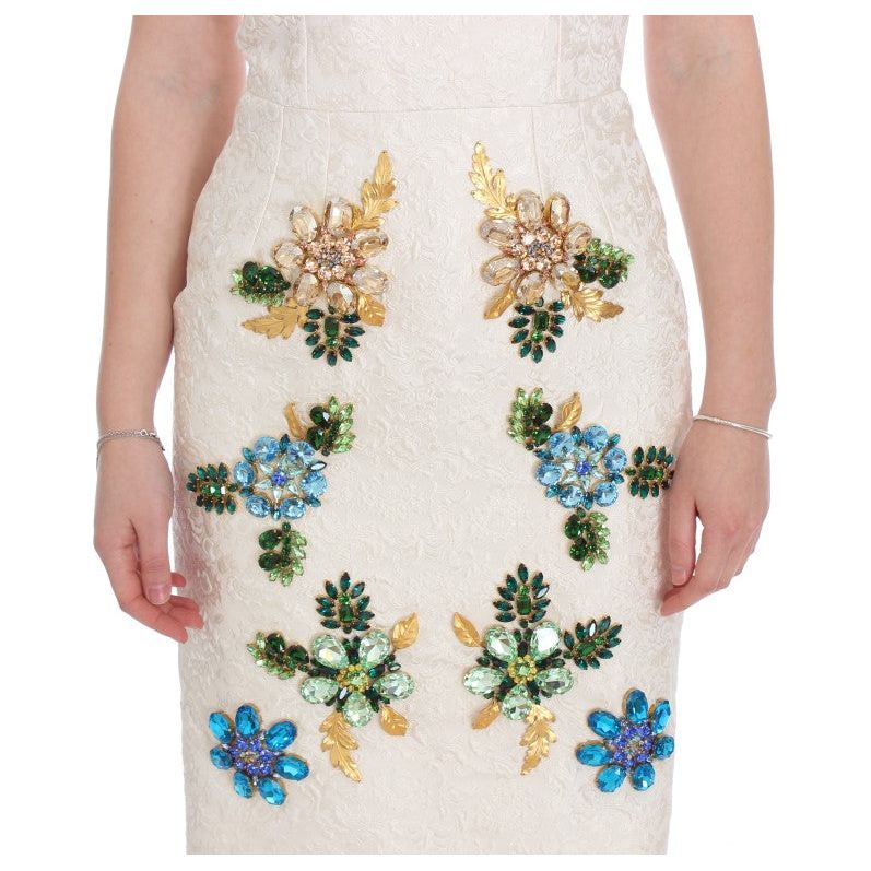 Dolce & Gabbana Elegant Floral Brocade Sheath Dress Dolce & Gabbana