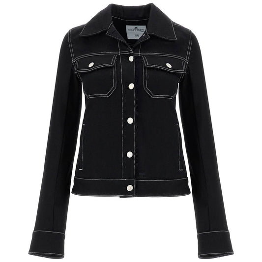 Courreges denim trucker jacket for