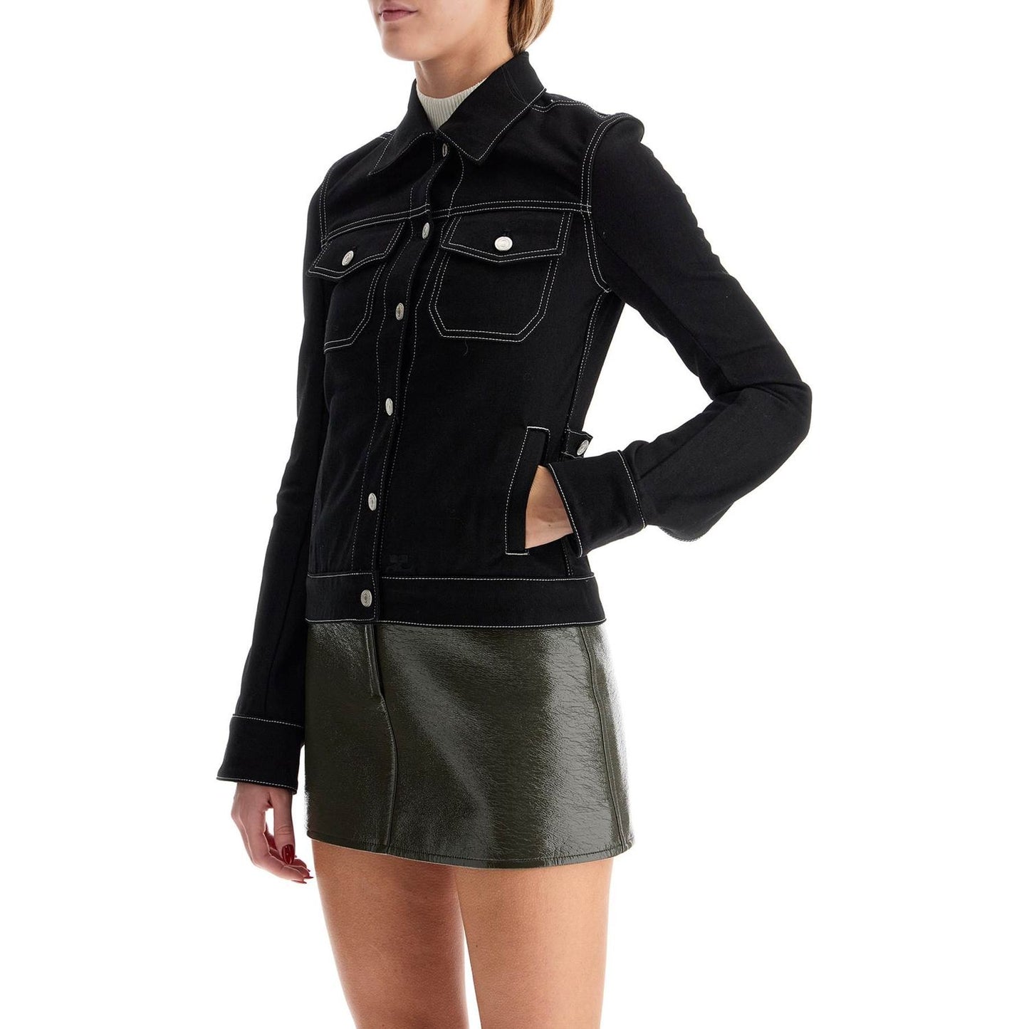 Courreges denim women trucker jacket