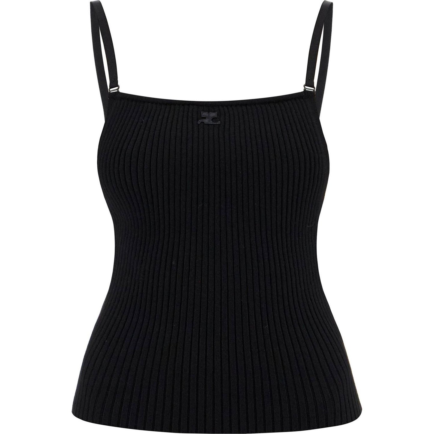 Courreges ribbed sleeveless top with Topwear Courreges