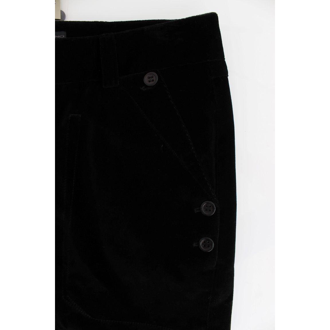 Ermanno Scervino Chic Black Straight Fit Cotton Jeans Jeans & Pants Ermanno Scervino