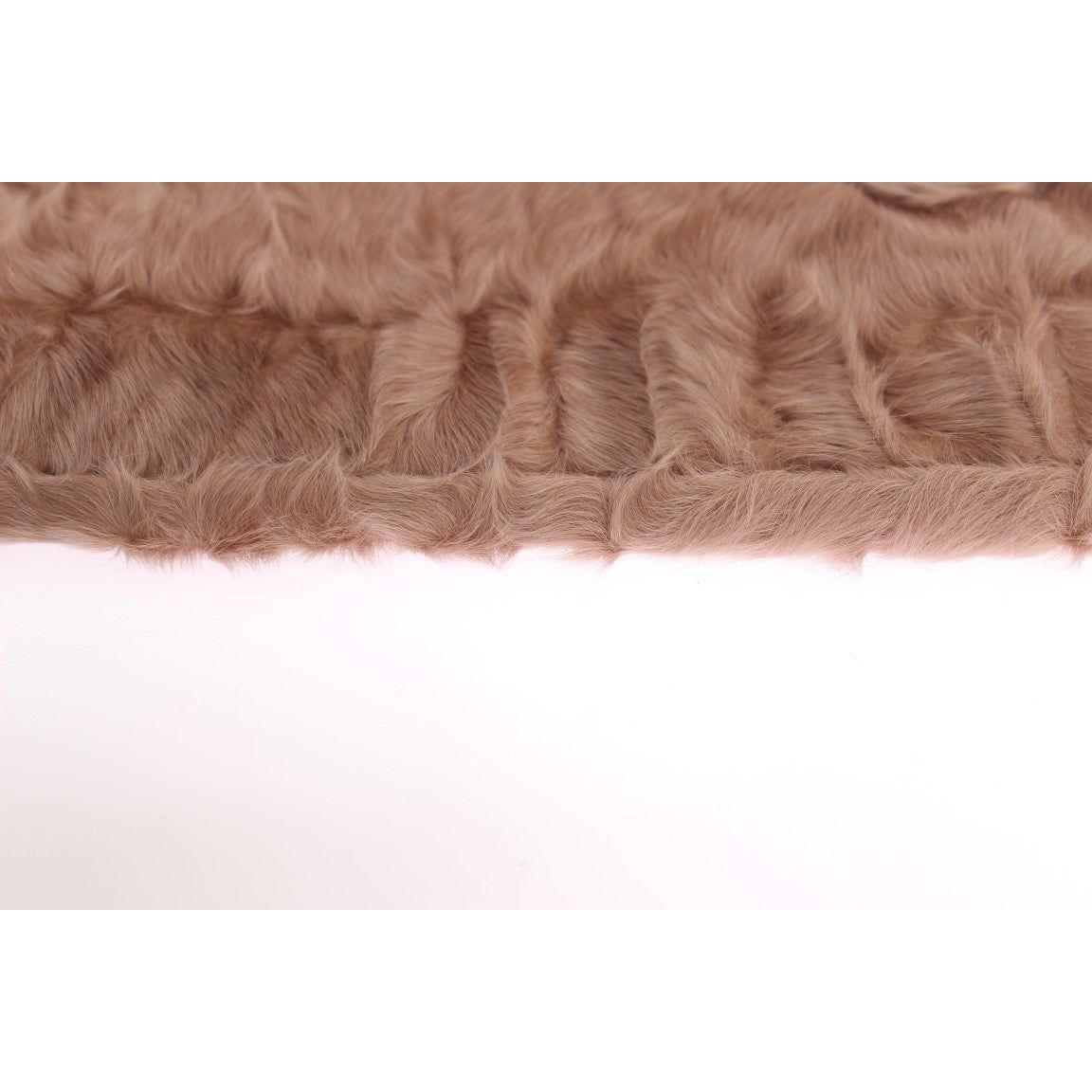 قفازات دولتشي آند غابانا الأنيقة المصنوعة من جلد السويد باللون البيج بطول الكوع