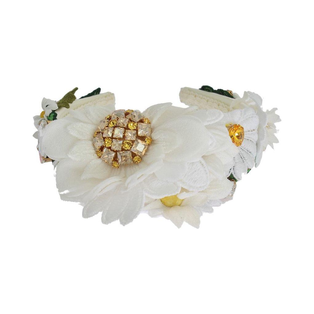 Dolce & Gabbana Sunflower Crystal Luxury Headband Dolce & Gabbana