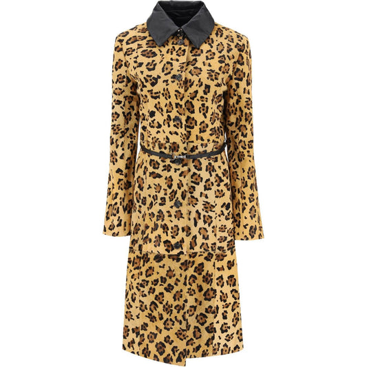 Saks Potts 'ginger' leopard motif ponyskin coat Jackets Saks Potts