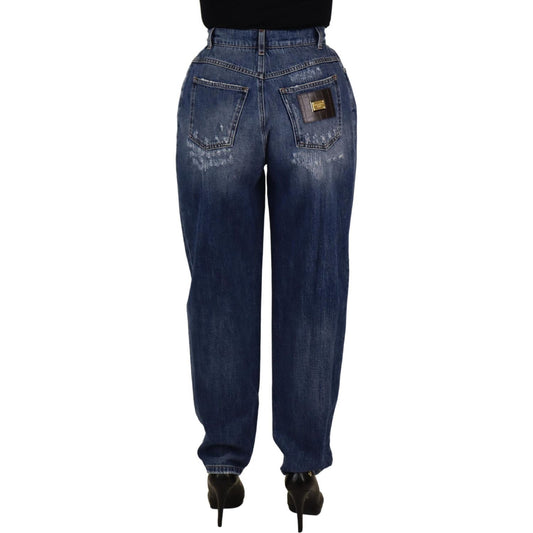 Dolce & Gabbana High Waist Skinny Denim Jeans - Chic Blue Washed Dolce & Gabbana