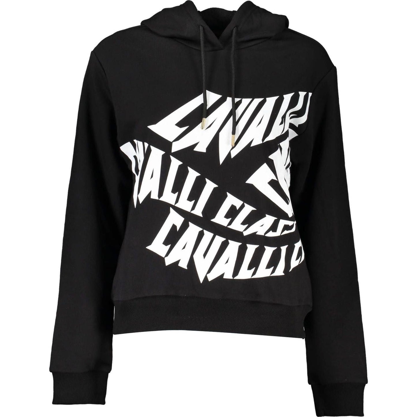 Cavalli Class Black Cotton Women Sweater Cavalli Class