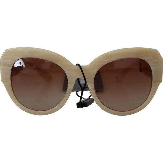 Dolce & Gabbana Beige Acetate Full Rim Brown Lense DG4294 Sunglasses Dolce & Gabbana