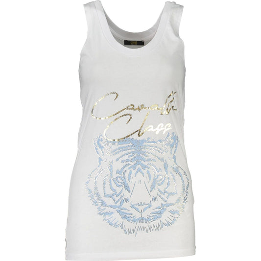 Cavalli Class White Cotton Women Top Cavalli Class