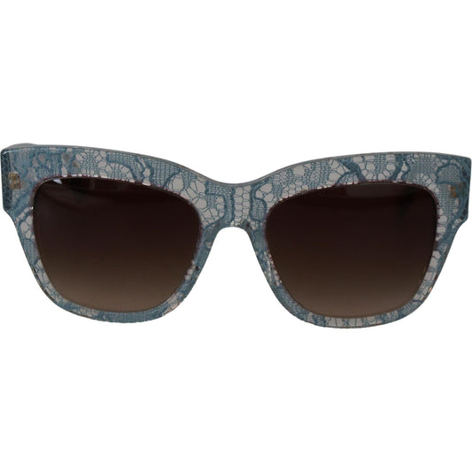 Dolce & Gabbana Blue Lace Acetate Crystal Butterfly DG4231 Sunglasses Dolce & Gabbana